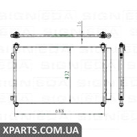 РАДІАТОР КОНДИЦІОНЕРА Signeda RC3613 (аналог для TD1161480A) РАДІАТОР КОНДИЦІОНЕРА Signeda RC3613 (аналог для TD1161480A)