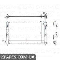 РАДІАТОР Signeda RA628952Q (аналог для MN156092)