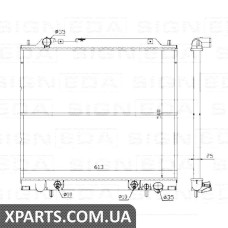 РАДІАТОР Signeda RA62855ATQ (аналог для MR126103)