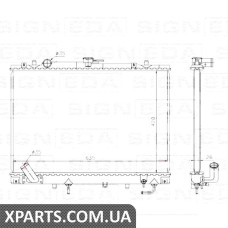 РАДІАТОР Signeda RA68154Q (аналог для MR239627)
