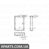РАДІАТОР ОБІГРІВУ САЛОНУ Signeda RP73962 (аналог для 191819031B) РАДІАТОР ОБІГРІВУ САЛОНУ Signeda RP73962 (аналог для 191819031B)