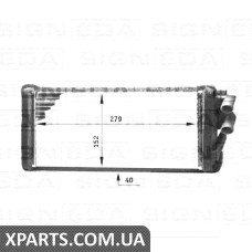 РАДІАТОР ОБІГРІВУ САЛОНУ Signeda RP70220Q (аналог для 443819031C)