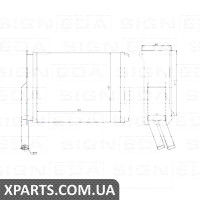 РАДІАТОР ОБІГРІВУ САЛОНУ Signeda RP71722 (аналог для 6034949)