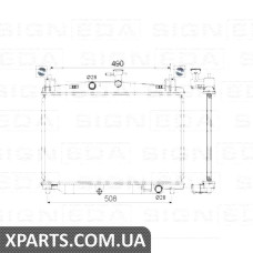 РАДІАТОР Signeda RA68504 (аналог для ZJ3815200A)