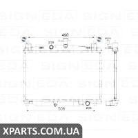 РАДІАТОР Signeda RA68505 (аналог для ZY8415200A)