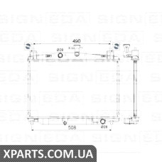 РАДІАТОР Signeda RA68505 (аналог для ZY8415200A)
