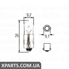T4W Лампочка Signeda T4W.24V(H) (аналог для )