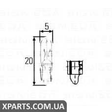W1.2W Лампочка Signeda W1.2W.24V(H) (аналог для )