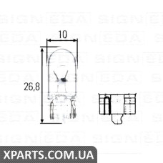 W5W Лампочка Signeda W5W.24V(H) (аналог для )