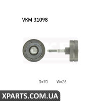 Провідний ролик полікліновий ремінь VW GOLF V 1.4 TSI 2006 2008 SKF VKM31098