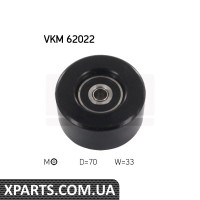 Натяжний ролик полікліновий ремінь SKF VKM62022