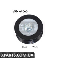 Натяжний ролик ремінь ГРМ SKF VKM64060