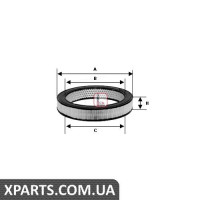 Фiльтр повiтряний SIAT/FIAT 15-17 78-84 Sofima S0660A