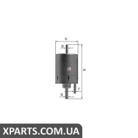 Фiльтр паливний AUDI 24-30 04-11 Sofima S1830B