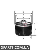 Фільтр масляний TOYOTA/FIAT/SUZUKI 16-24 93-08 Sofima S3251R