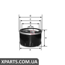 Фiльтр масляний TOYOTA/FIAT/SUZUKI 16-24 93-08 Sofima S3251R