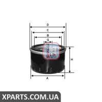 Фільтр масляних SEAT/SKODA/VW 10-1414 Sofima S3575R