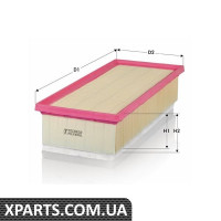 Фiльтр повiтряний з фiльтром додатк. очищення Tecneco AR35154PMS