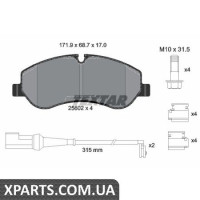 Тормозные колодки дисковые Textar 2560201