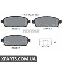 Колодки гальмові дискові Textar 2509602