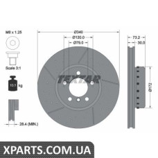 Томрозной диск Textar 92265025