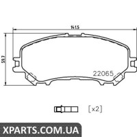 Колодки гальмові дискові Textar 2206503