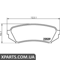 Колодки гальмові дискові Textar 2353902