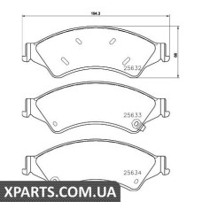 Тормозные колодки дисковые Textar 2563201