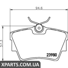 Тормозные колодки дисковые Textar 2398001