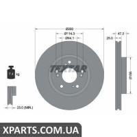 Томрозний диск Textar 92257303