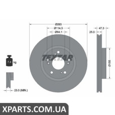 Томрозний диск Textar 92257303