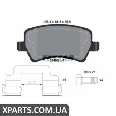 Тормозные колодки дисковые Textar 2449601