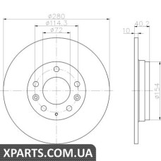 Томрозной диск Textar 92125603