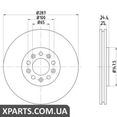 Томрозной диск Textar 92106603