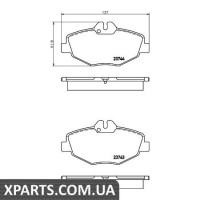 Колодки гальмові дискові Textar 2374303