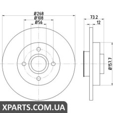 Томрозной диск Textar 92168703