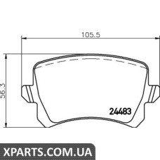 Тормозные колодки дисковые Textar 2448301