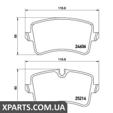 Колодки гальмові дискові Textar 2521402