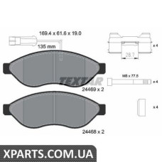 Тормозные колодки дисковые Textar 2446901