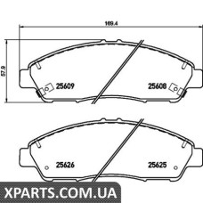 Тормозные колодки дисковые Textar 2560801