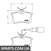 Колодки гальмові дискові Textar 2355403