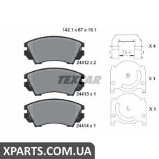 Тормозные колодки дисковые Textar 2441201