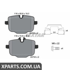 Тормозные колодки дисковые Textar 2470301