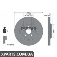 Томрозний диск Textar 92259403