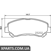 Колодки гальмові дискові Textar 2520201