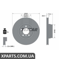 Томрозной диск Textar 92242005