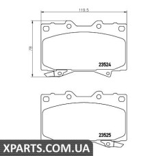 Тормозные колодки дисковые Textar 2352402