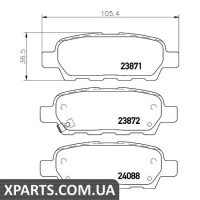 Колодки гальмові дискові Textar 2387101