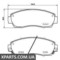 Колодки гальмові дискові Textar 2434201