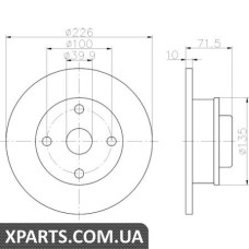 Томрозний диск Textar 92041803